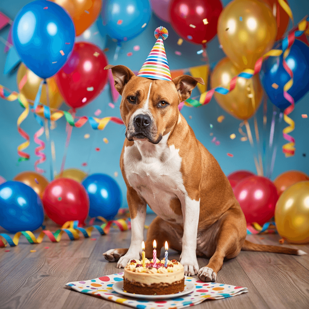 Birthday Party pet portrait style preview