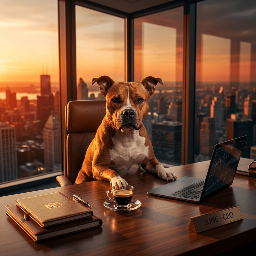 The Boss pet portrait style preview