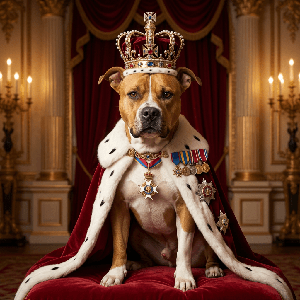 Coronation pet portrait style preview