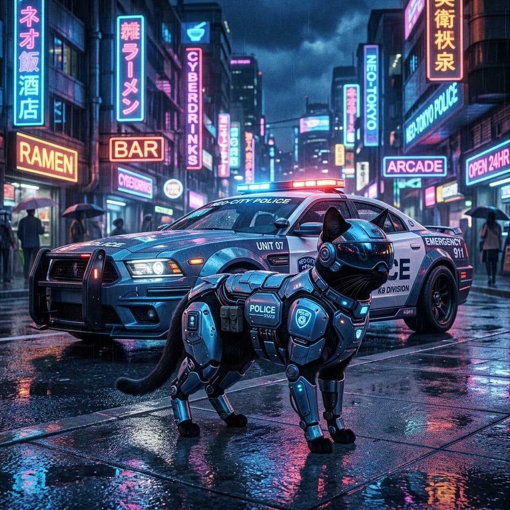 cyber law enforcer pet portrait