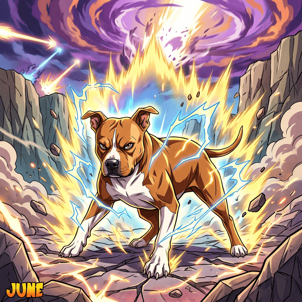 saiyan spirit pet portrait