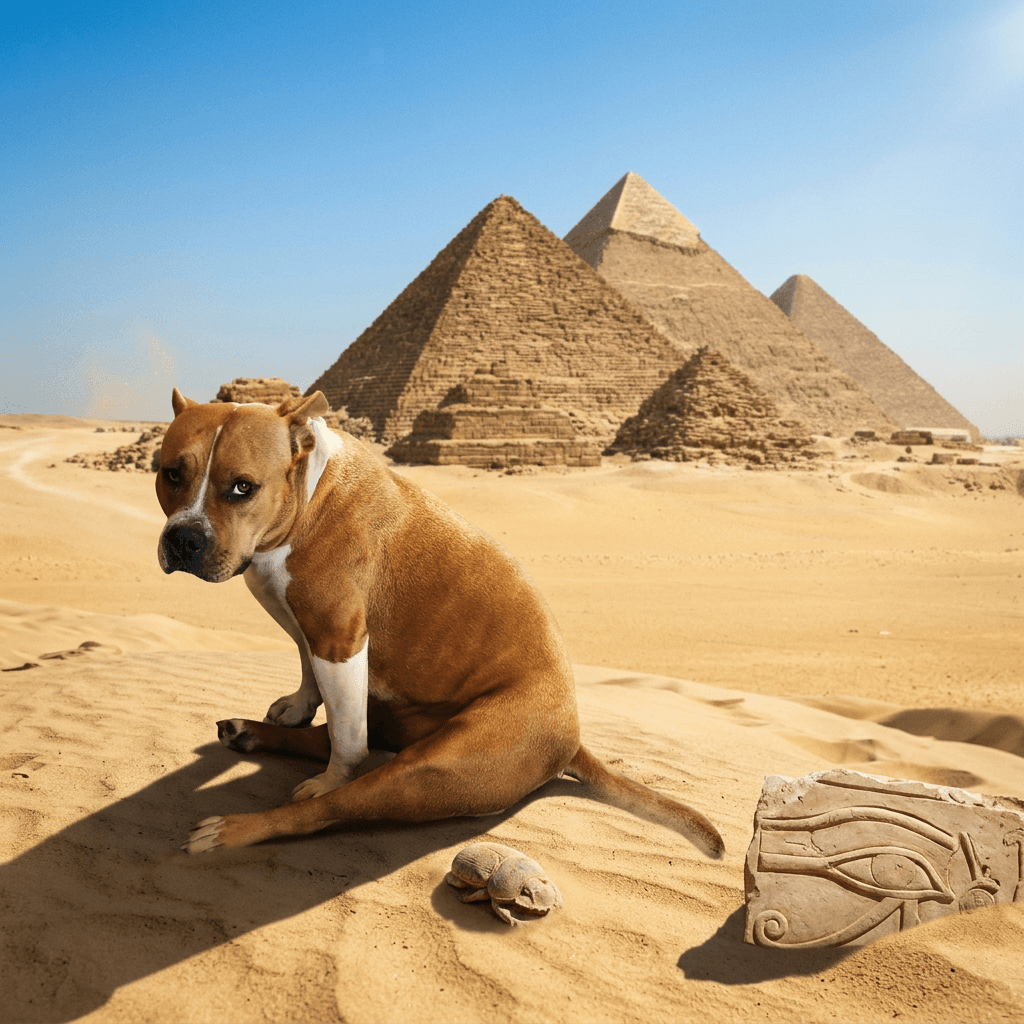 Ancient Egypt pet portrait style preview