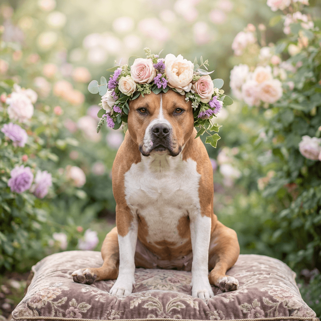 Floral Crown pet portrait style preview