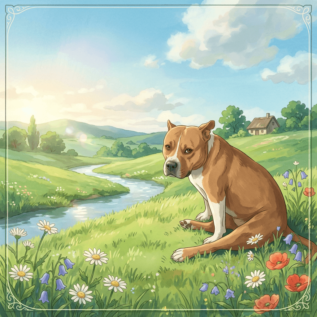 Nostalgic Forest Anime pet portrait preview