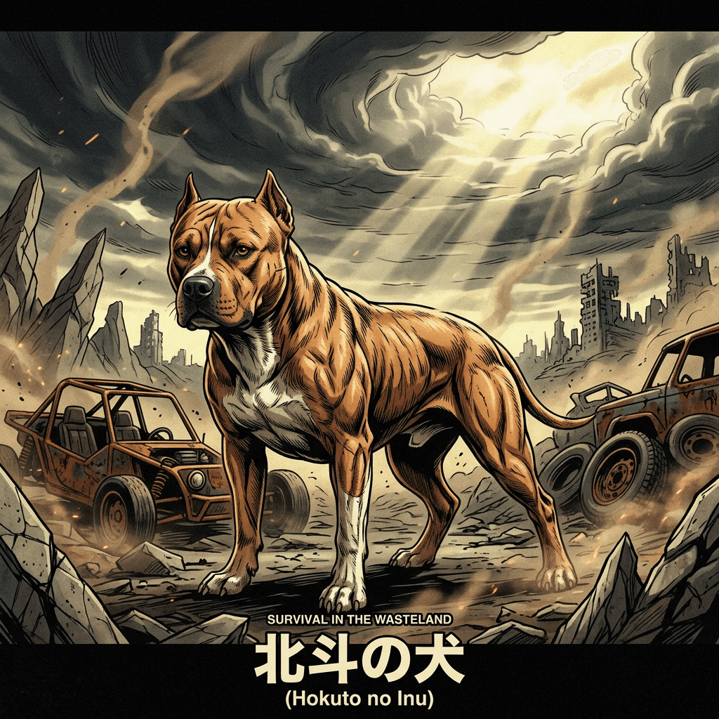 Wasteland Fist Anime pet portrait style preview