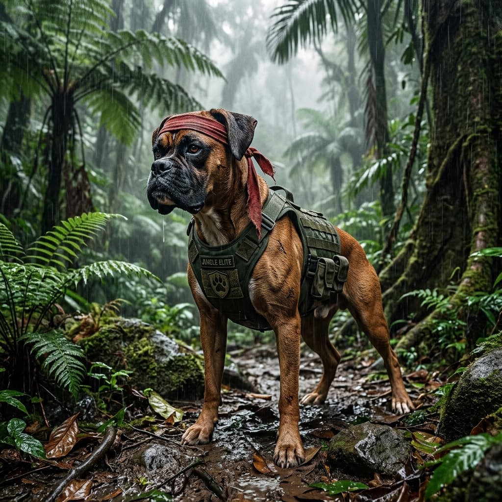jungle guerilla pet portrait
