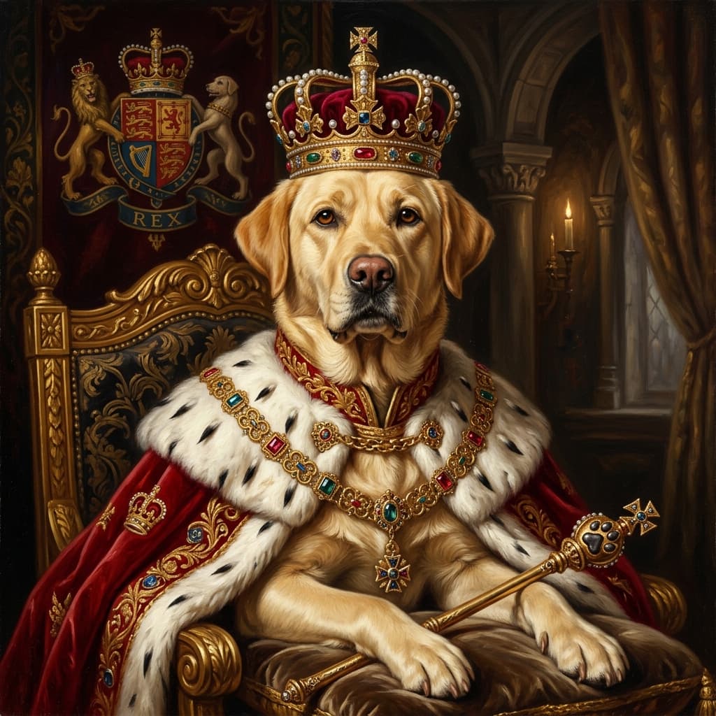 Royal Labrador Portrait Preview
