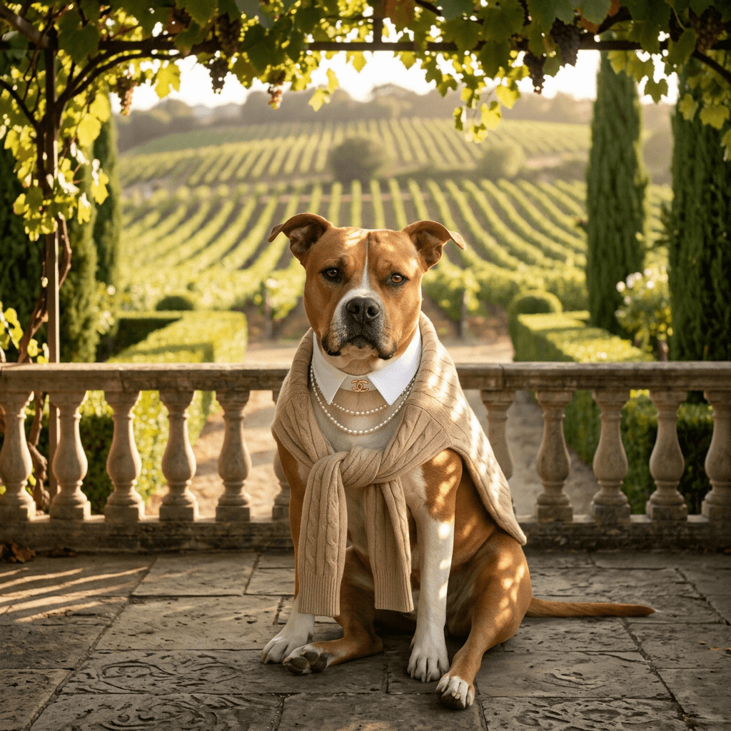 Old Money pet portrait style preview