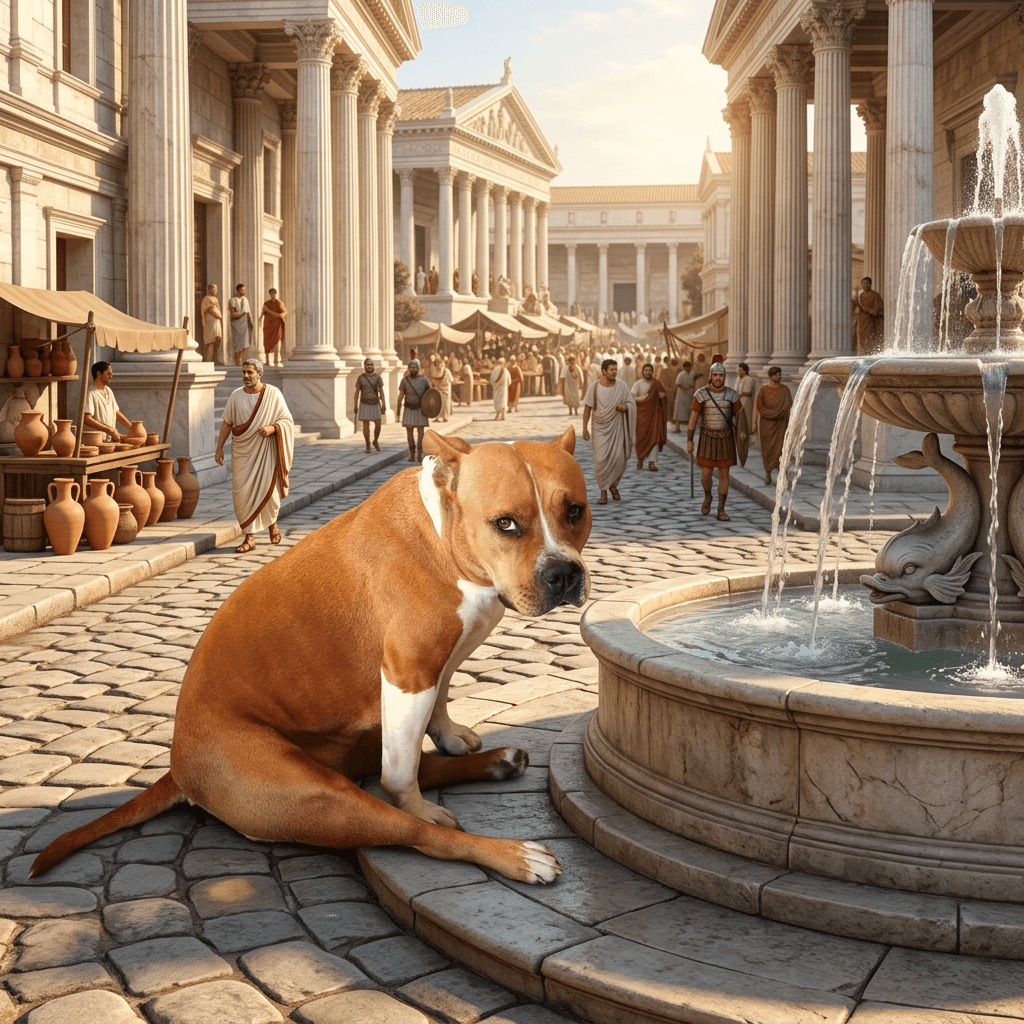 Ancient Rome pet portrait style preview