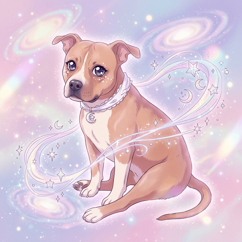 magical moon princess pet portrait
