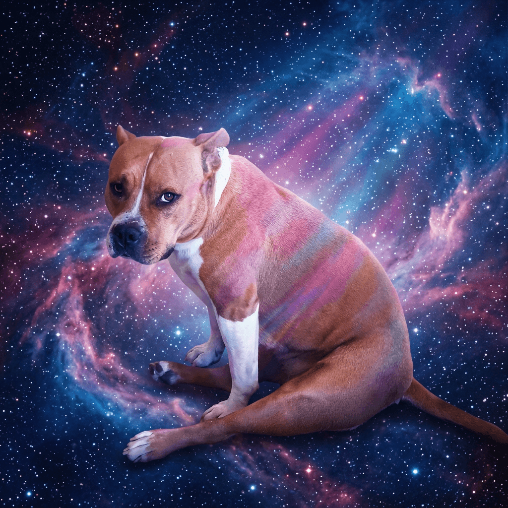 Deep Space pet portrait style preview