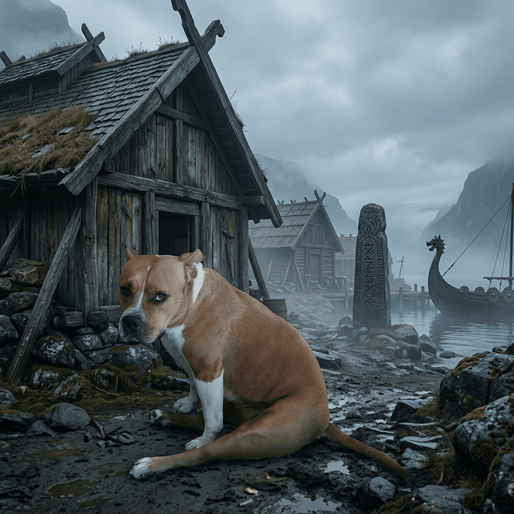 viking era pet portrait